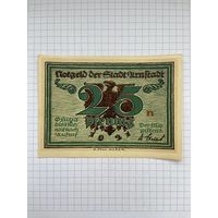 Нотгельд 25 пфеннигов Германия Урунштадт-0501