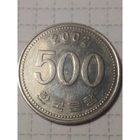 500 вон Южная Корея 2002 год