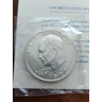 1 ДОЛЛАР США  1972 ГОД СЕРЕБРО