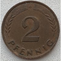 Германия 2 пфеннига 1950 г. G