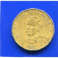 Доминиканская Республика 1 песо 1992