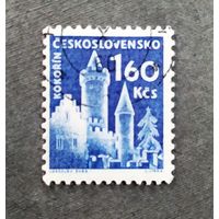 Марка Чехословакия 1960 год Замок