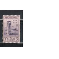 США-1939, (Скотт.857), **  , Печатный станок(одиночка)