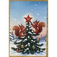 Открытка для посткроссинга чистая 10х15 см. (на тонкой бумаге)