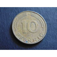 Германия 10 пфеннигов 1980 года(G)