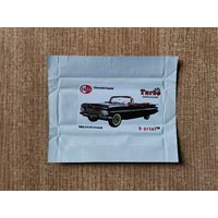 Вкладыш Turbo cabriolet 14 наклейки фантики авто auto турбо Кабриолет