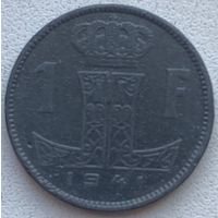 Бельгия 1 франк 1941 г.