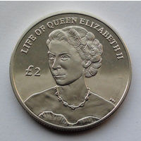 Остров Вознесения 2 фунта, Портрет молодой королевы Елизаветы II, 2012