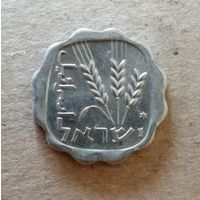 Израиль 1 агора, 5736 (1976) звезда Давида на аверсе, KM# 24, ю