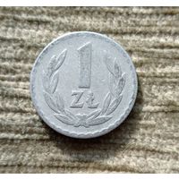 Werty71 Польша 1 злотый 1949 алюминий