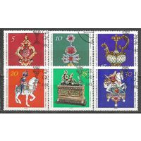 ГДР. Художественные изделия. Музей в Дрездене. 1971г. Mi#1682-87. Серия.