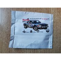 Вкладыш Turbo Rally 57 наклейки фантики авто auto турбо