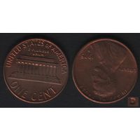 США km201 1 цент 1975 год (D) (_3 ТОРГ ЛЮБОЙ