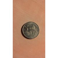 Югославия, 5 динаров 2002.