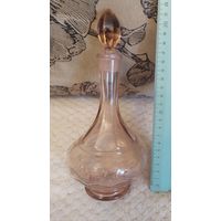 СССР. Винтажный графин из светло-коричневоно стекла. Без дефектов.