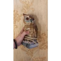 Статуэтка-подсвечник сова керамическая