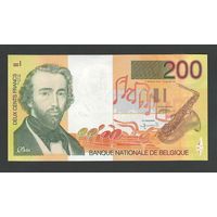 Бельгия 200 франков 1995 года. Тип P-148. Состояние UNC
