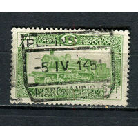 Бельгия - 1949 - Локомотив 7Fr. Железнодорожные марки - [Mi.285AE] - 1 марка. Гашеная.  (Лот 30Gy)-T4P31