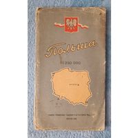 Карта Польша 1958