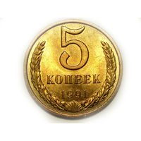 5 копеек 1991 М #X Супер!