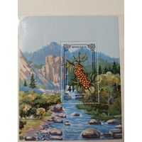 РАСПРОДАЖА КОЛЛЕКЦИИ. Монголия, блок "природа, флора"