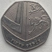 Великобритания 50 пенсов 2008 г.
