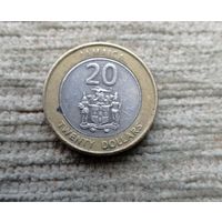 Werty71 Ямайка 20 долларов 2001 биметалл