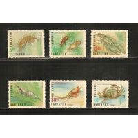 Болгария-1996(Мих.4238-4243) , **    , Морская фауна,Раки, Крабы, (полная серия)