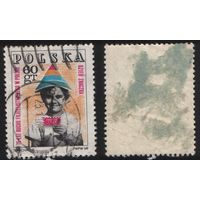 Польша 1968.07.02 (Mi)PL1852 сер.День почтовой марки - 75 лет филателии в Польше - 60gr Ребенок держит символическую печать (г) (a1-01 ТОРГ