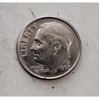 1 дайм 1993(D) года США. Красивая монета!