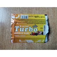 Вкладыш Turbo Rally 61 наклейки фантики авто auto турбо