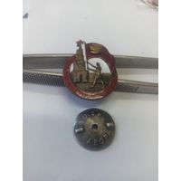 Знак довоенный тяжелый Всесоюзный парад физкультурников СССР 1939 года Оригинал