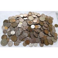 Монеты России 400 штук.Вес 1,2 кг.