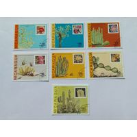 Марки  Цветущие кактусы  Никарагуа 1987   7  шт. - 4,00 руб.