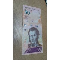 50 боливаров 15,01,2018 года Венесуэлы **27644125   (Разные даты выпуска)