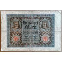 Германия 100 марок 1920 г, Ro.67а, DEU-75а, Х Х.#7. Udr.-Bst. серии A, B, C, D, E, F, G, H