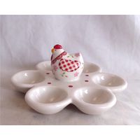 Подставка для яиц Курица Пасха Фарфор