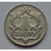 Польша, 1 злотый  1929 г.