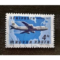 Марка Венгрия 1977 год Авиация