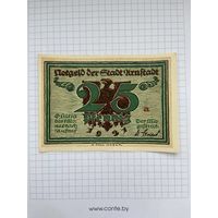 Нотгельд 25 пфеннигов Германия Урунштадт-0501