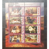 Малави. 2012 год. Фауна. Собаки. Блок (сцепка 8 марок) (1043)