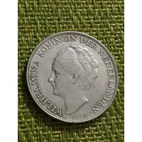 Нидерландская Индия 1 гульден 1943 г ( Вильгельмина )