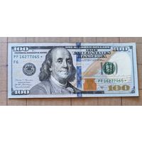 США 100 долларов 2017 г., серия замещения, со звездой, FrNEW, P:NEW