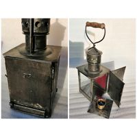 Польский, PKP, железнодорожный свечной фонарь, начало прошлого века.