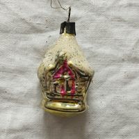 Ёлочная игрушка домик