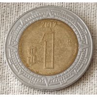 Мексика. 1 песо 2017 года.