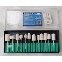 Насадка полировальная для гравера.  Набор.