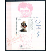 Португалия - 1992г. - изделия из фаянса, карикатура политика - 1 блок - полная серия, MNH [Mi bl. 82]. #3-WB-Z-2-25