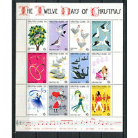 Остров Рождества (Австралия) - 1977 - Рождество - сцепка - [Mi. 86-97] - полная серия - 12 марок. MNH.  (Лот 49HZ)-TG3P49