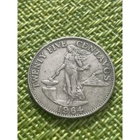 Филиппины 25 сентаво 1964 г
